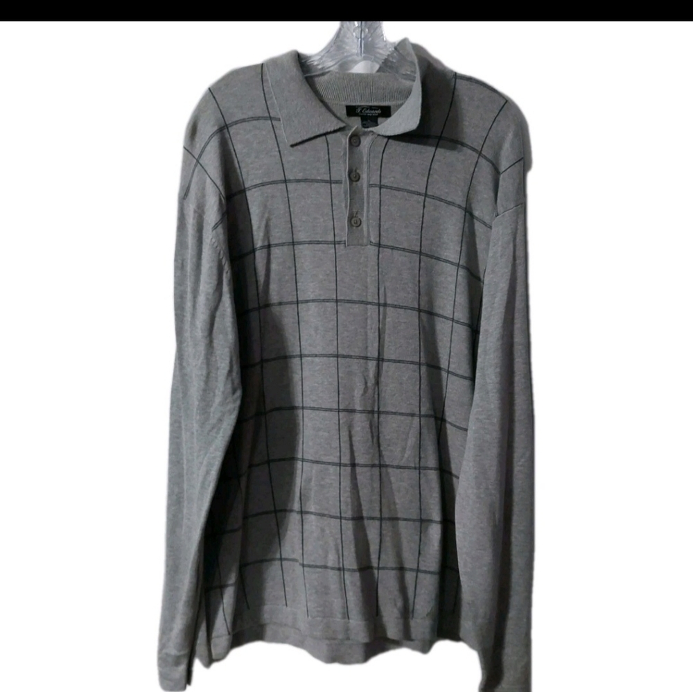 T. Edwards Mens Sweater Size XL Grey Nwt